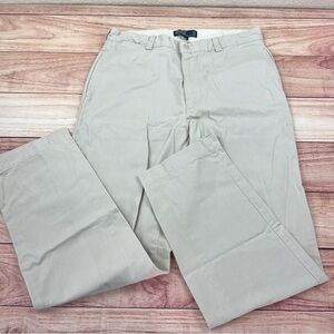 Polo Ralph Lauren Philip Chino Pants Mens 35x33 Cotton Twill Khaki Beige EUC